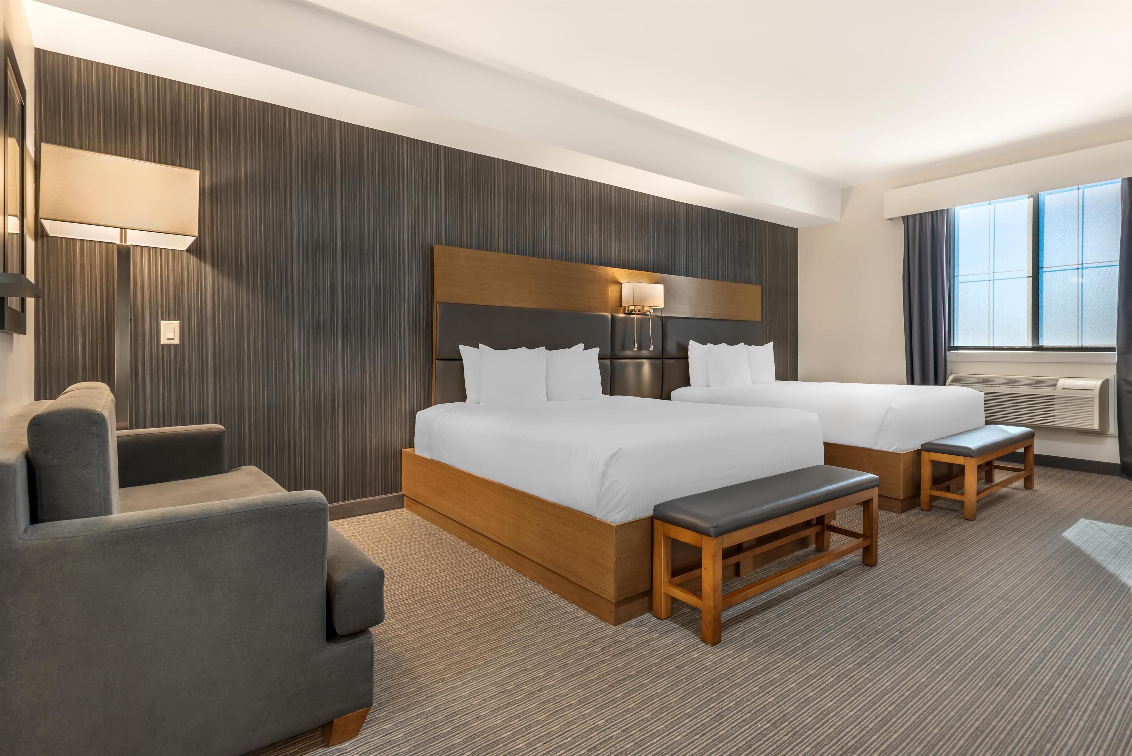 Standard Room, 2 Queen Beds, Non Smoking, Kitchenette (non-Pet friendly) | Pillowtop beds, in-room safe, individually decorated