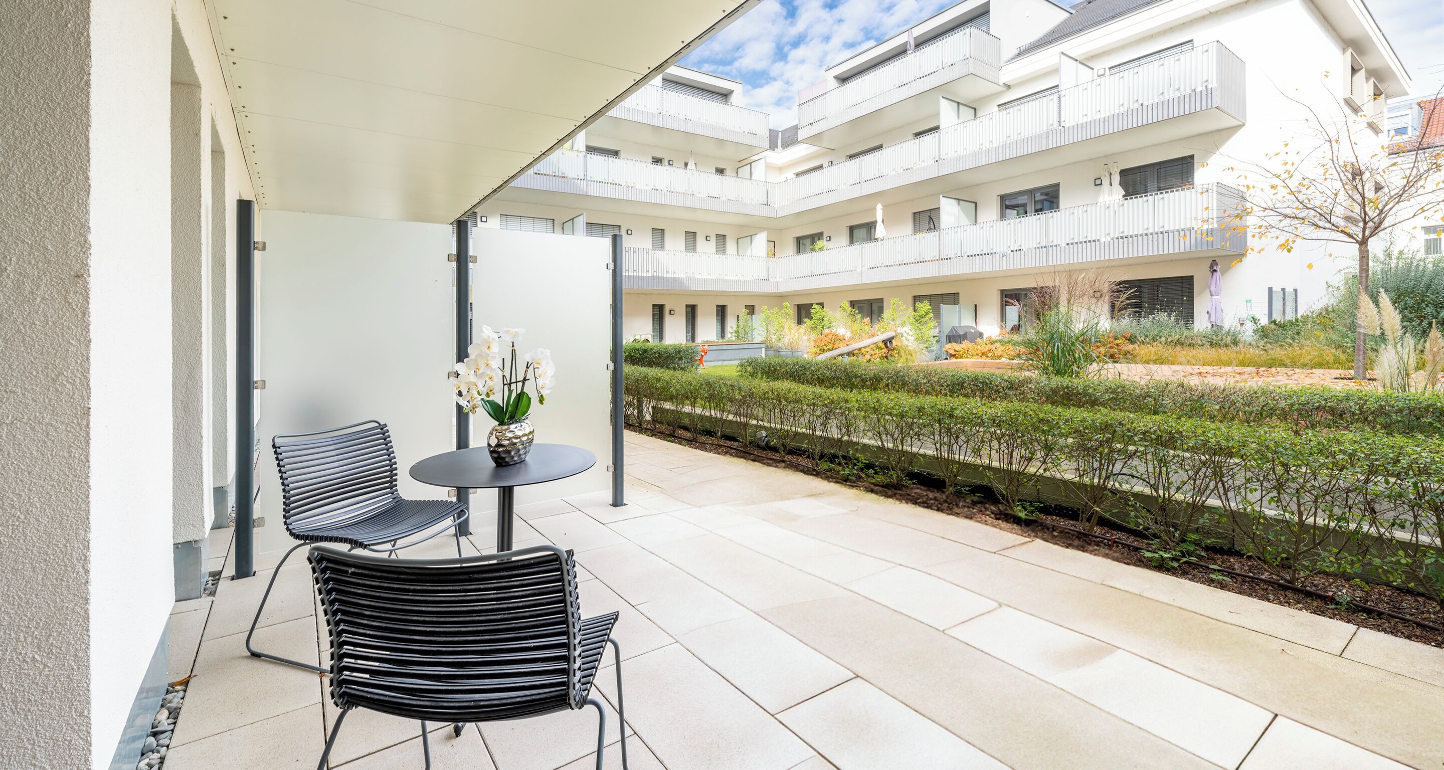 Standard-Apartment, 1 Doppelbett, Kochnische | Terrasse/Patio