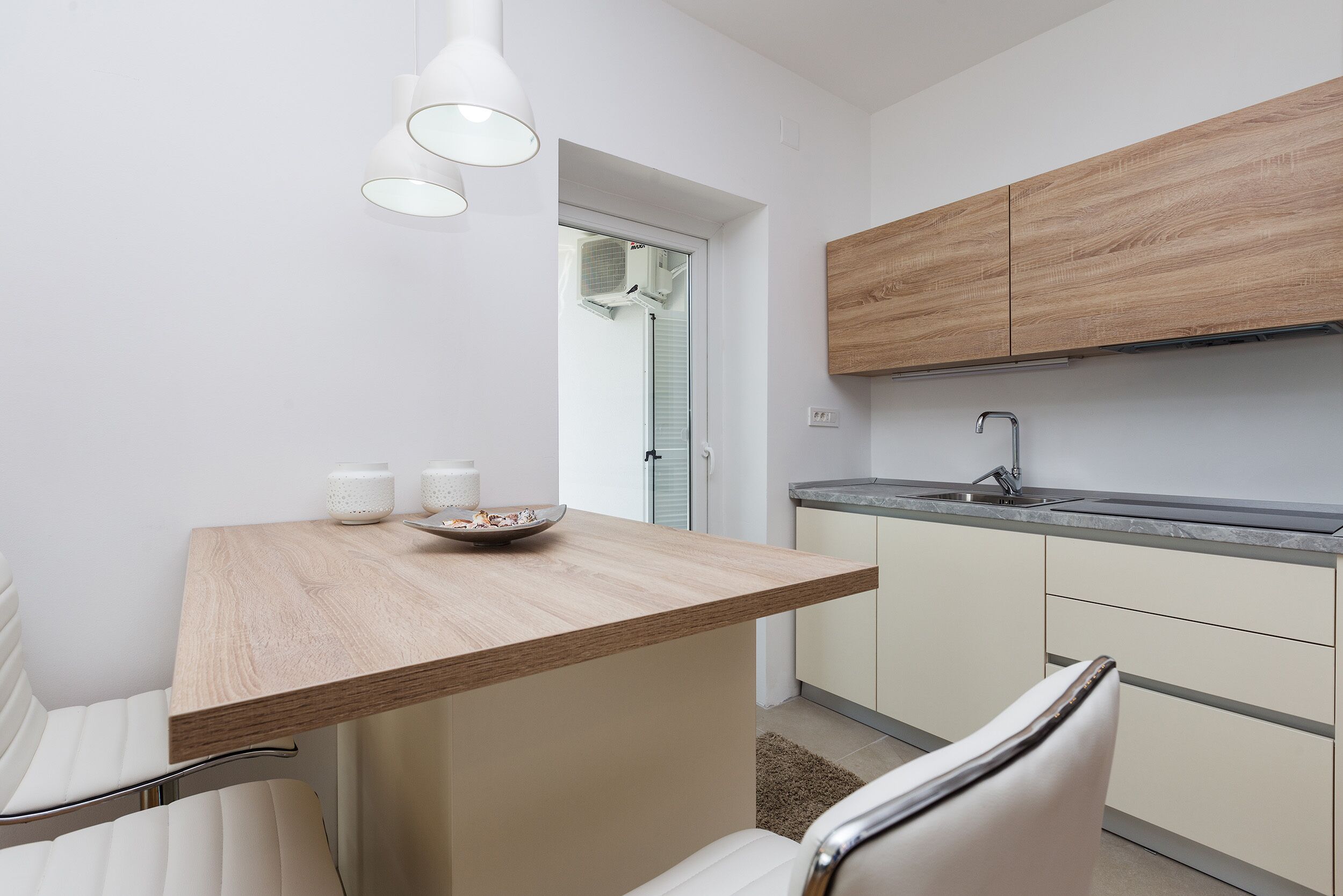 Villa, Private Pool, Sea View | Private kitchen | Full-sized fridge, microwave, oven, stovetop