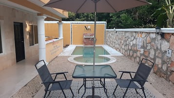 A waterfall pool