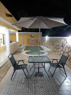 A waterfall pool