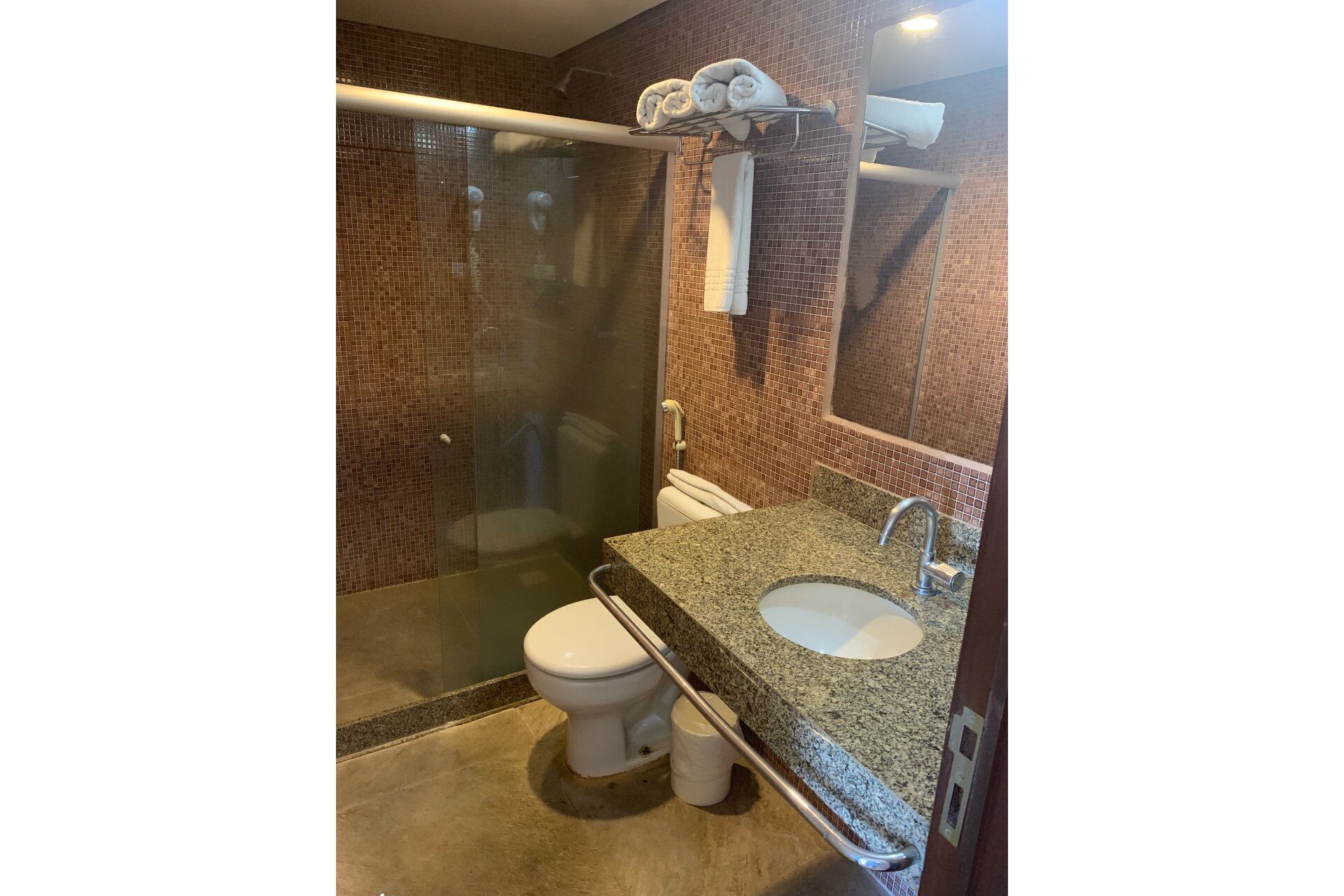 Appartamento | Bagno | Doccia, asciugamani, carta igienica