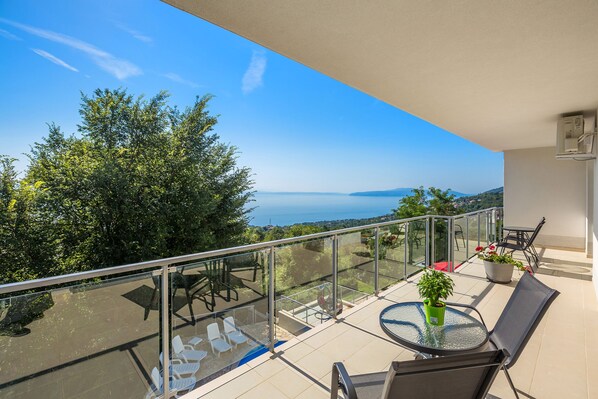Luxury Villa, 5 Bedrooms, Private Pool, Sea View | Balcony view - Villa Sv. Josip (Opatija)