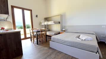 Blackout curtains, soundproofing, free cots/infant beds, rollaway beds