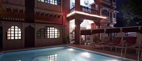 Indoor pool, a heated pool