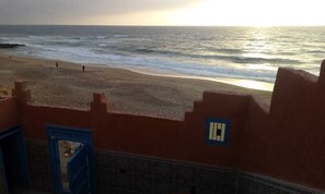 En la playa