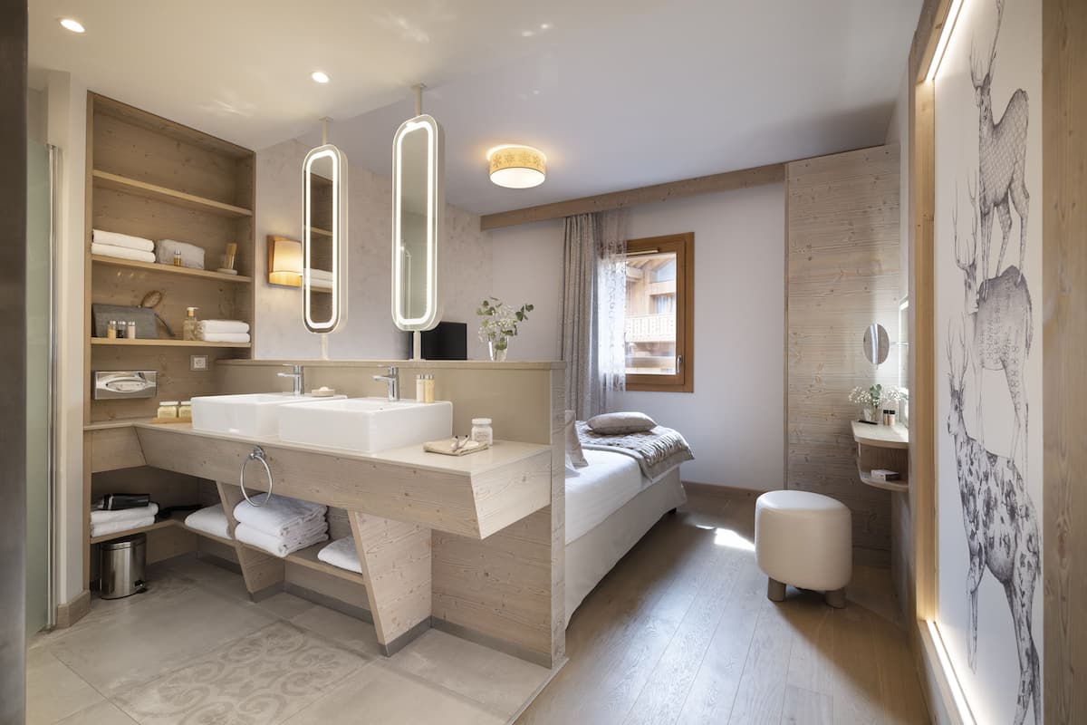 Apartment 6 people 2 bedrooms Mountain view | Kamar mandi | Perlengkapan mandi gratis, pengering rambut, dan handuk