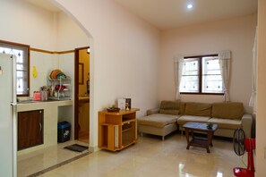 Familie tweepersoonskamer | Woonkamer