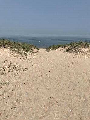 Beach nearby, sun-loungers