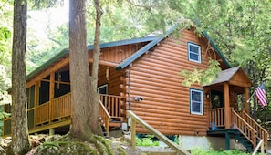 Exterior - Spectacular Log Home with Private Lake Access (Deering)