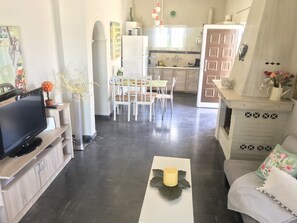 Tv och eldstad