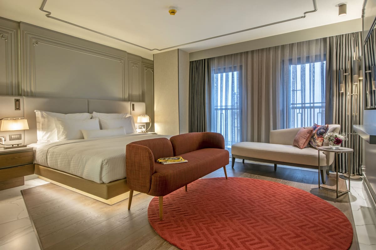 Deluxe King Room | 1 kamar tidur, seprai premium, minibar, dan brankas