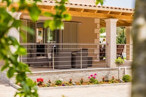 Luxury Villa, 4 Bedrooms, Private Pool | Balcony view - Villa Johnnie (Corfu)