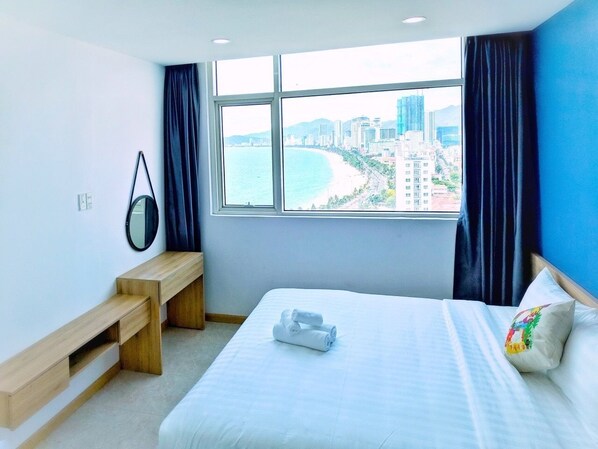2 chambres, bureau, accès au Wi-Fi (inclus), literie fournie