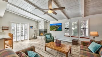 TV connectée, cheminée