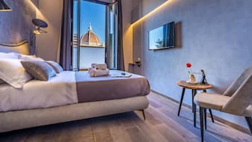 豪華客房 (Duomo view) | 高級寢具、羽絨被、舒適加層、迷你吧
