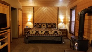 1 chambre, coffre-fort, fer et planche à repasser