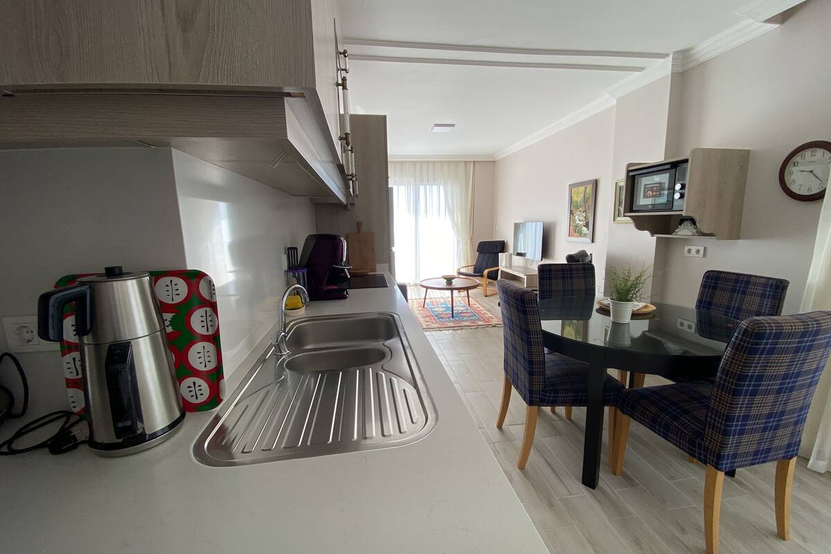 premium suite | living area | 42-inch smart tv with digital channels, tv, netflix