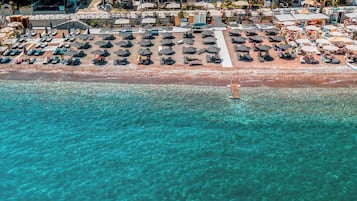 On the beach, free beach cabanas, beach shuttle, sun loungers