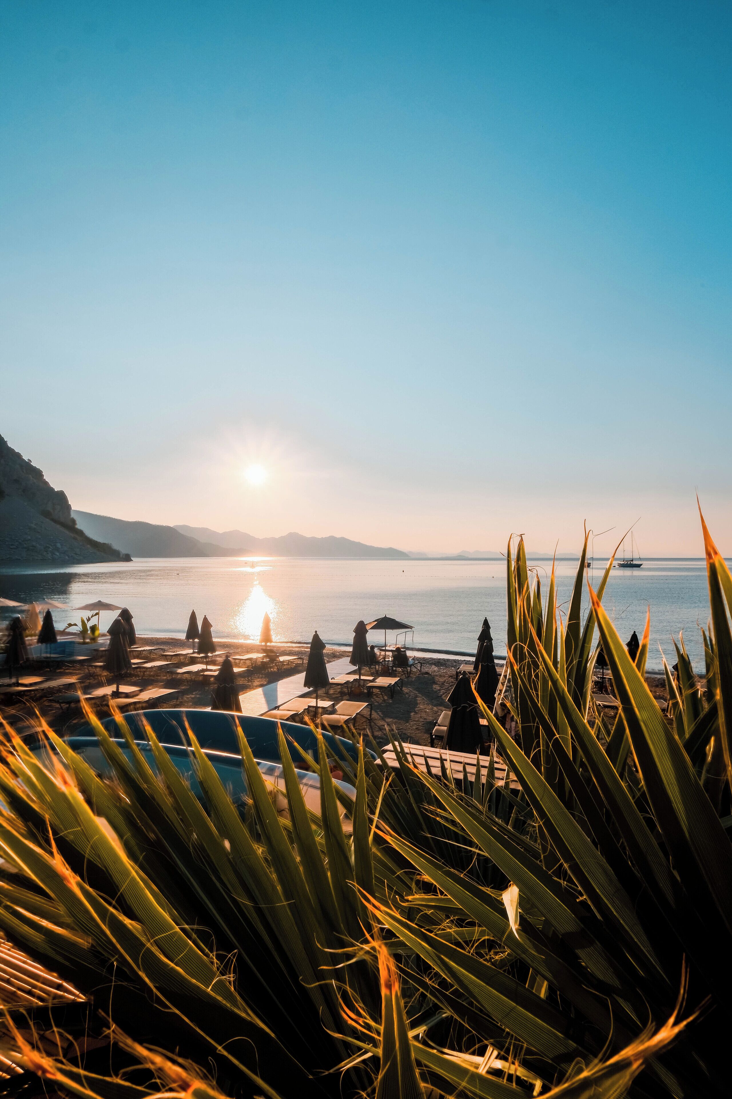 On the beach, free beach cabanas, beach shuttle, sun-loungers