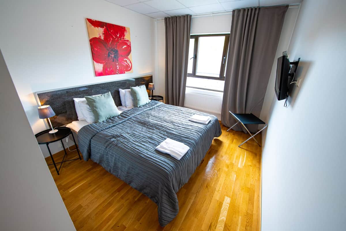 Desk, iron/ironing board (on request), free WiFi, bed sheets