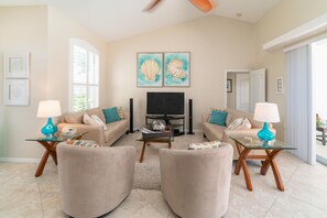 Smart TV, DVD player, toys, books