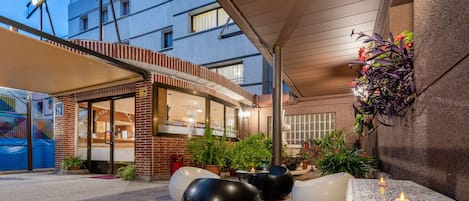 Front of property – evening/night