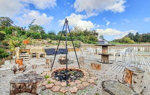 屋外ダイニングエリア