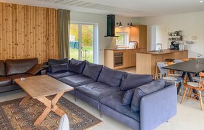 Télévision, cheminée, lecteur de DVD