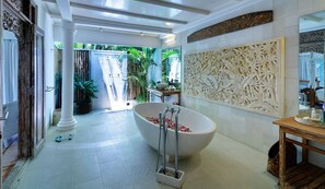 Villa 5 Bedrooms With 2 Private Swimming Pools | Bathroom | Separate tub and shower, deep soaking tub, rainfall showerhead