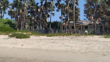 On the beach, snorkelling, waterskiing, windsurfing