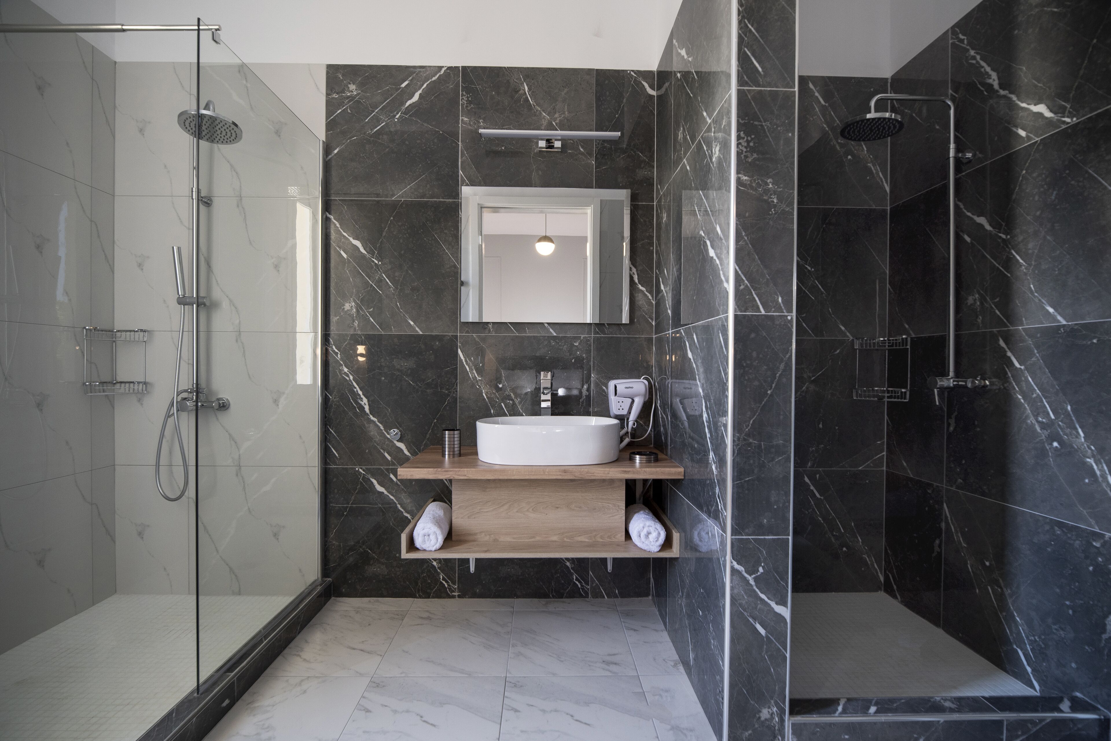 excelsior terrace dream suite | bathroom | shower, free toiletries, hair dryer, bathrobes