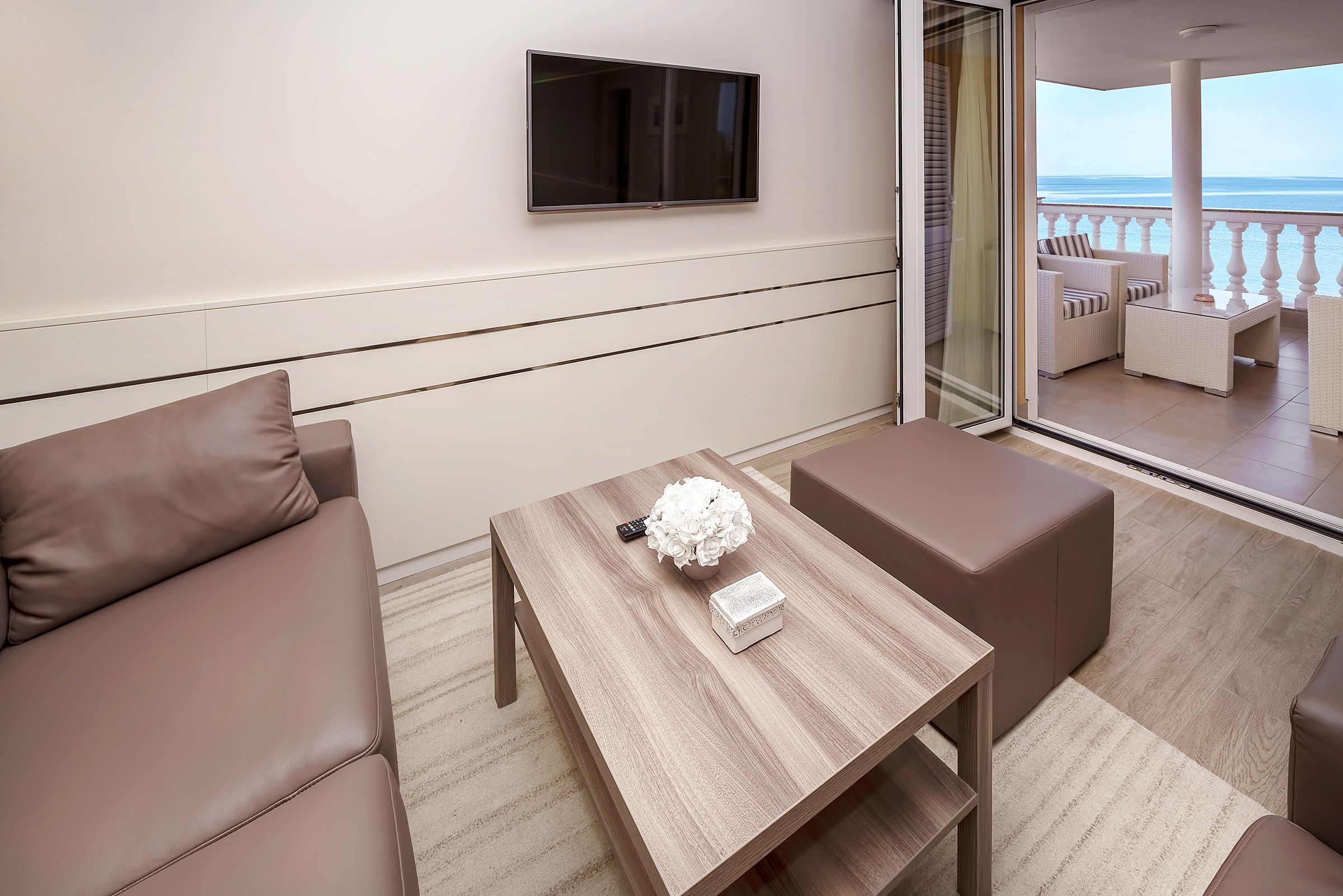 suite, 1 bedroom, terrace, sea view | 1 bedroom, premium bedding, minibar, in-room safe