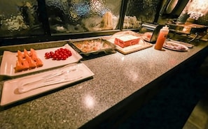 Free daily buffet breakfast