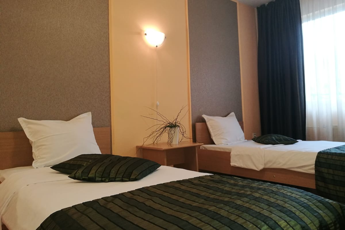 Desk, iron/ironing board, free WiFi, bed sheets