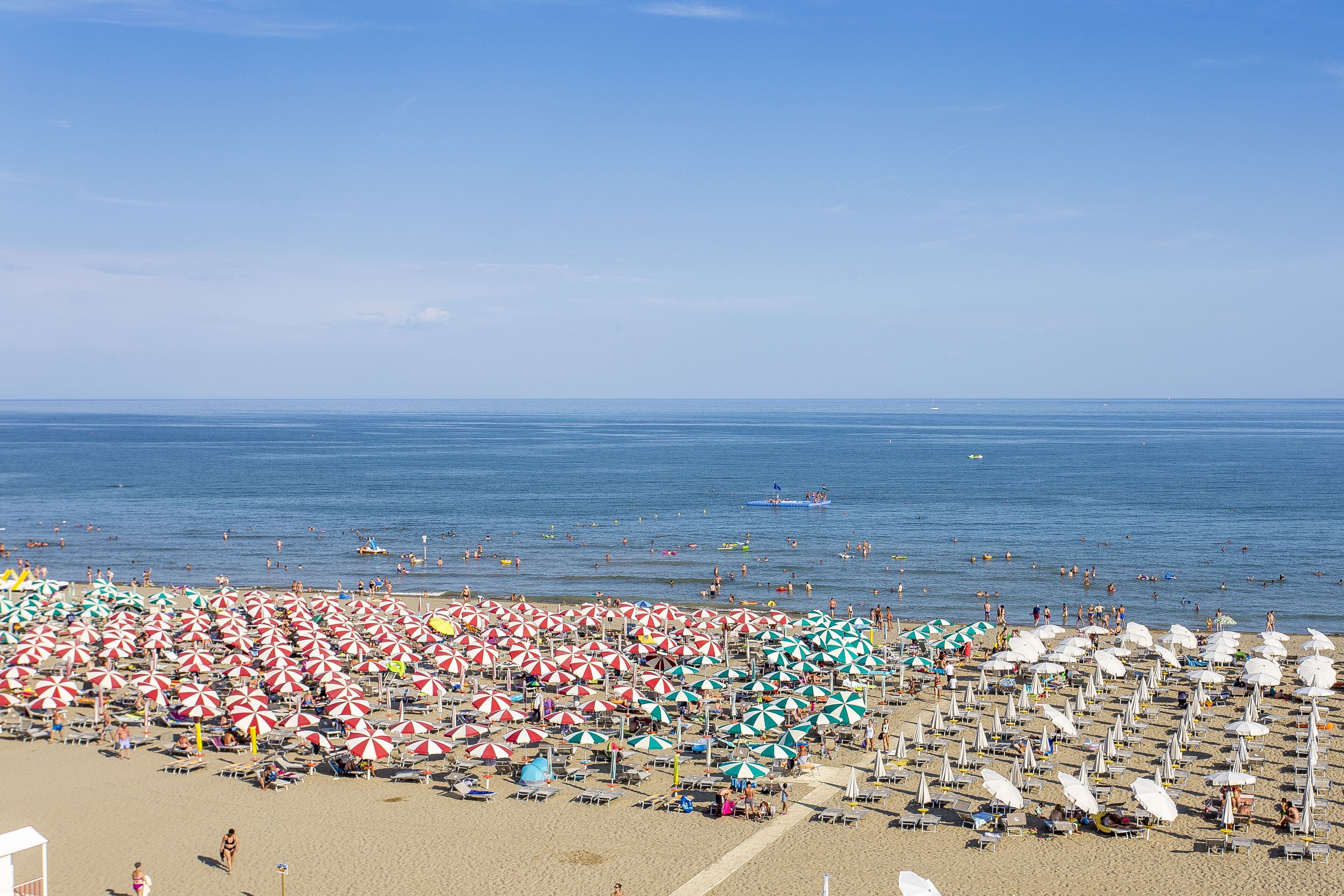 Beach nearby, sun loungers, beach umbrellas