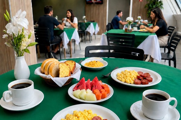 Free daily buffet breakfast