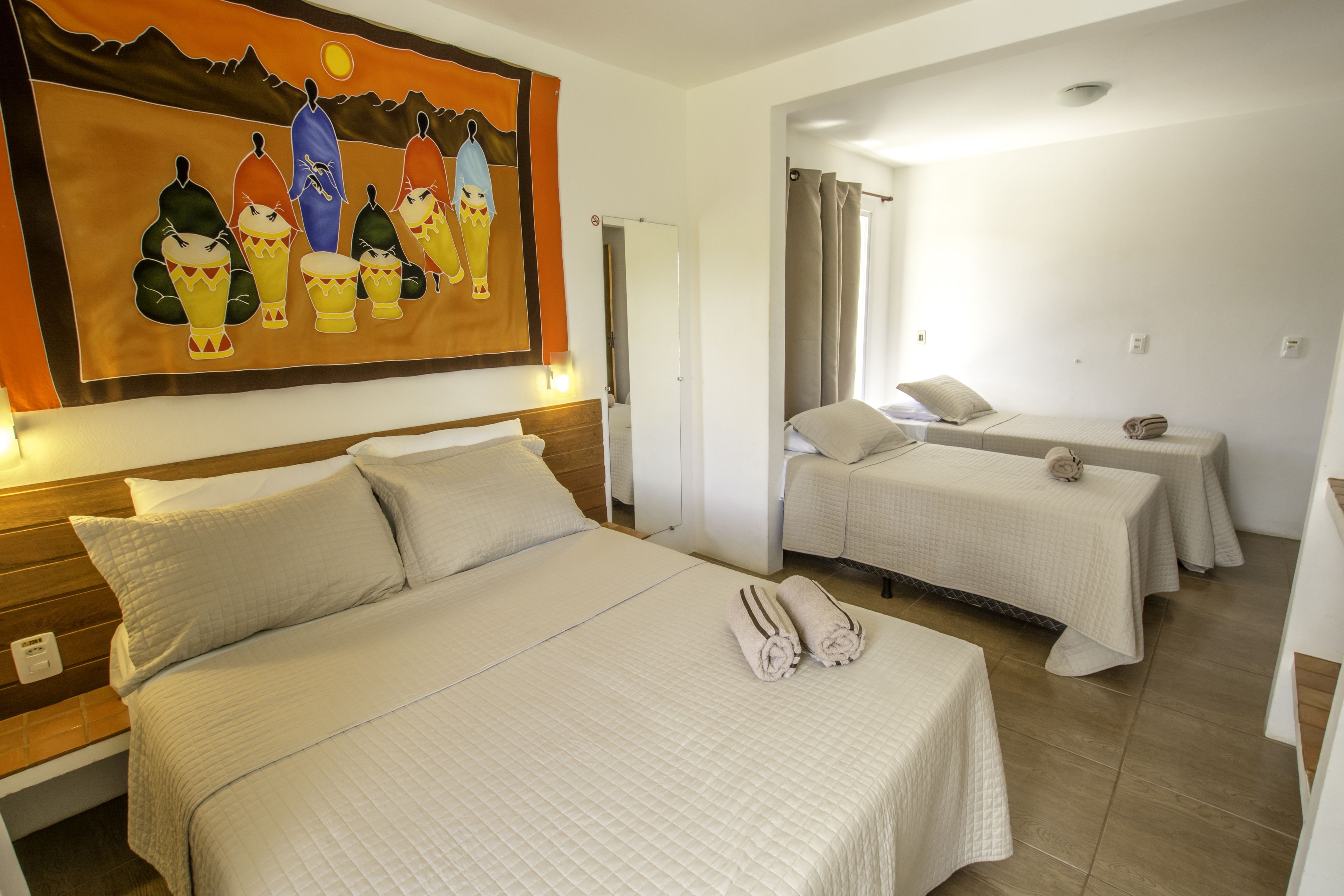 quadruple room | minibar, in-room safe, desk, blackout curtains