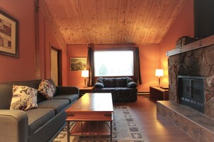 Televisión de pantalla plana, chimenea