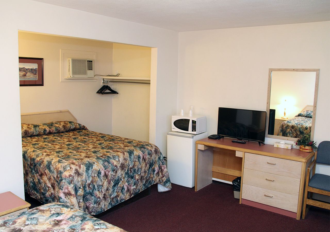 room | 1 bedroom, desk, blackout curtains, iron/ironing board
