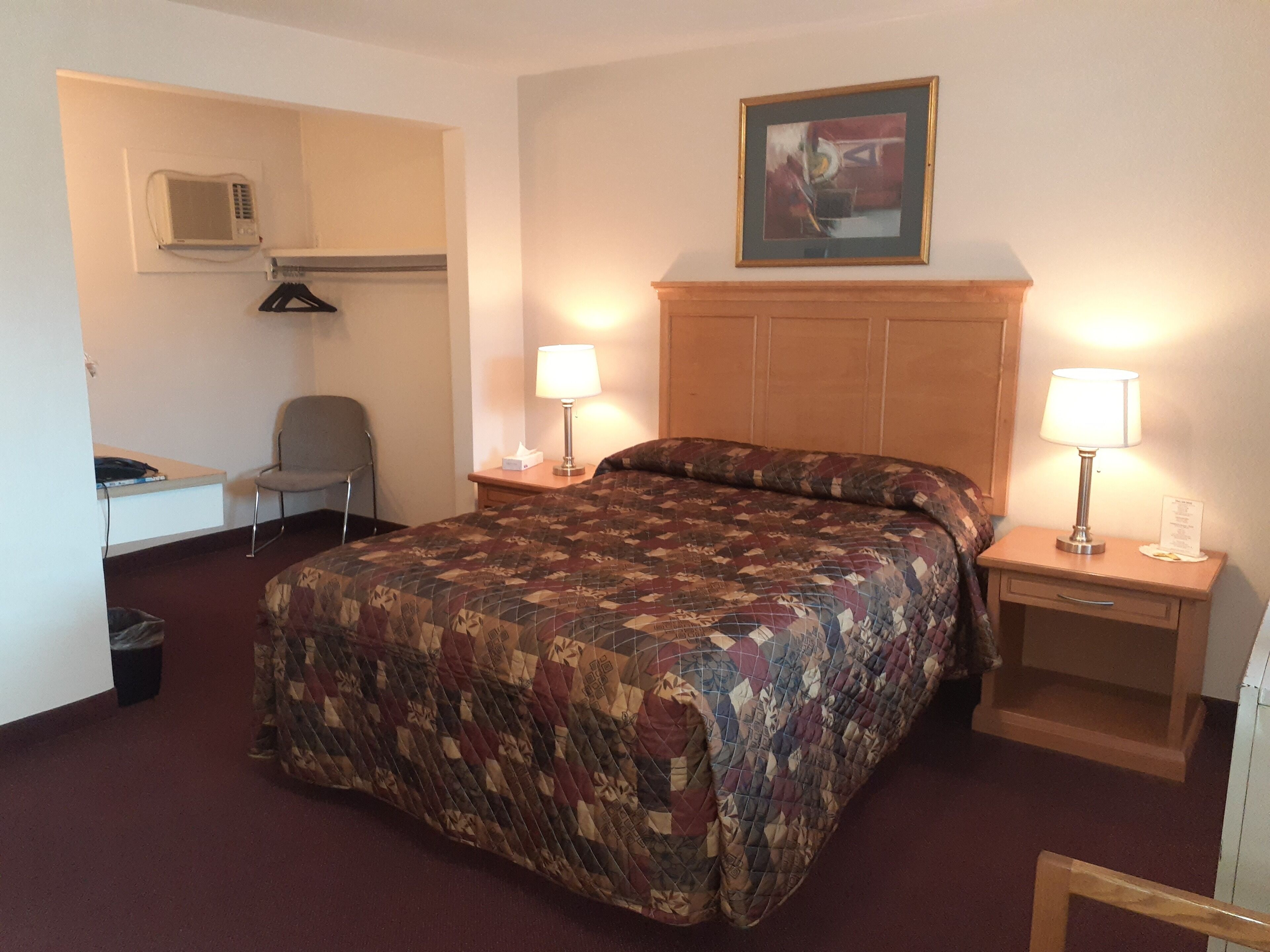 room | 1 bedroom, desk, blackout curtains, iron/ironing board