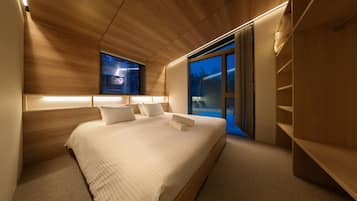 3 chambres, coffres-forts dans les chambres, décoration personnalisée