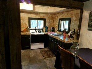Fridge, microwave, oven, stovetop - Fully Renovated 2 Bedroom Cottage Next to Camp Luther. (Three Lakes)