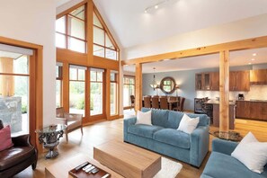 TV, fireplace, offices