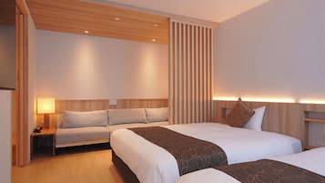 Zimmer, 2 Queen-Betten, Nichtraucher, Sauna (with Japanese Cypress Bath) | Individuell dekoriert, individuell eingerichtet, kostenloses WLAN