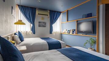 Camera Basic con 2 letti singoli, 2 letti queen | Con stile personalizzato, con arredamento individuale, Wi-Fi gratuito