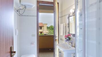 Apartment, 2 Bedrooms (MAS) | Bathroom | Shower, bidet, towels, toilet paper