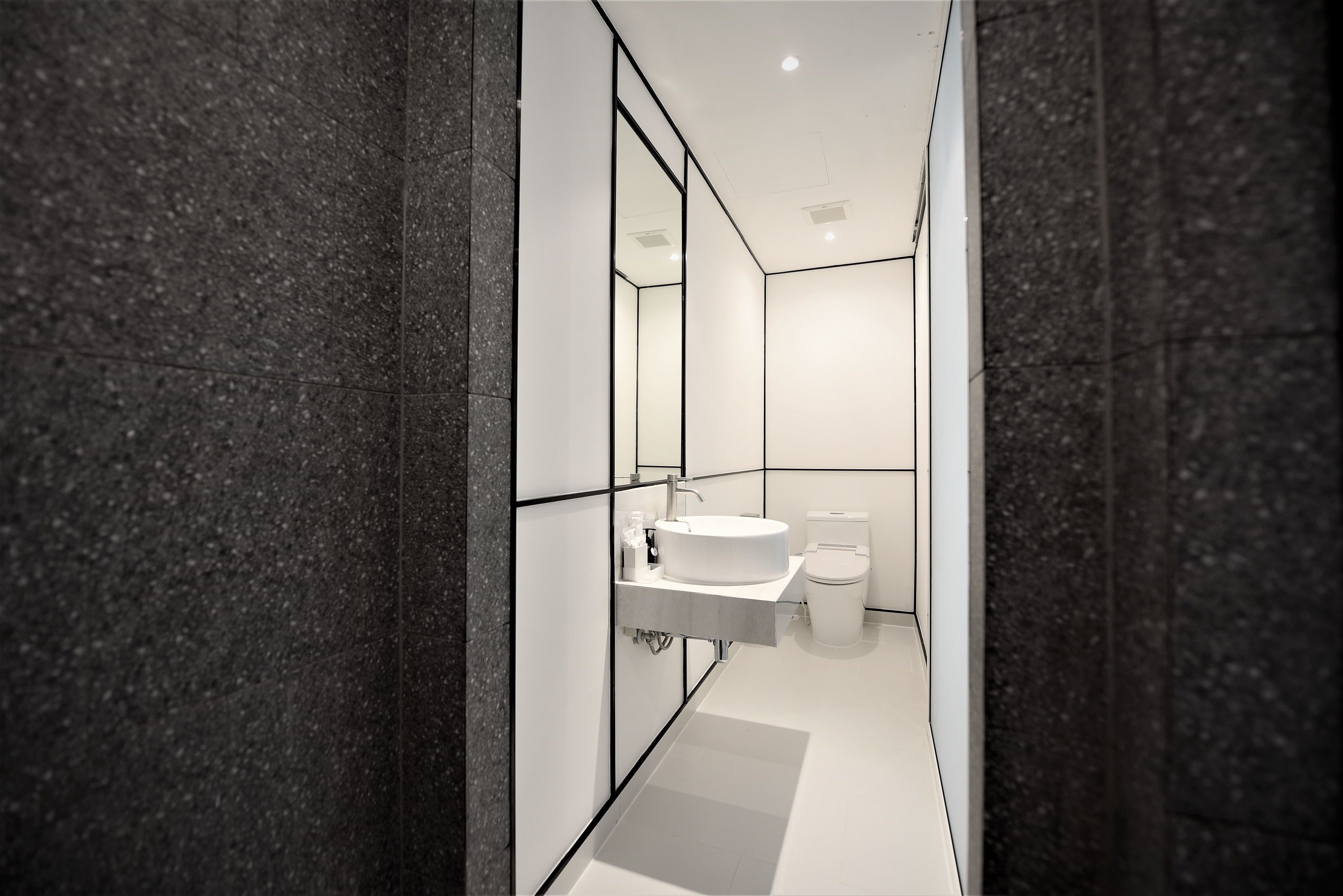 separate bathtub and shower, designer toiletries, hair dryer, bathrobes