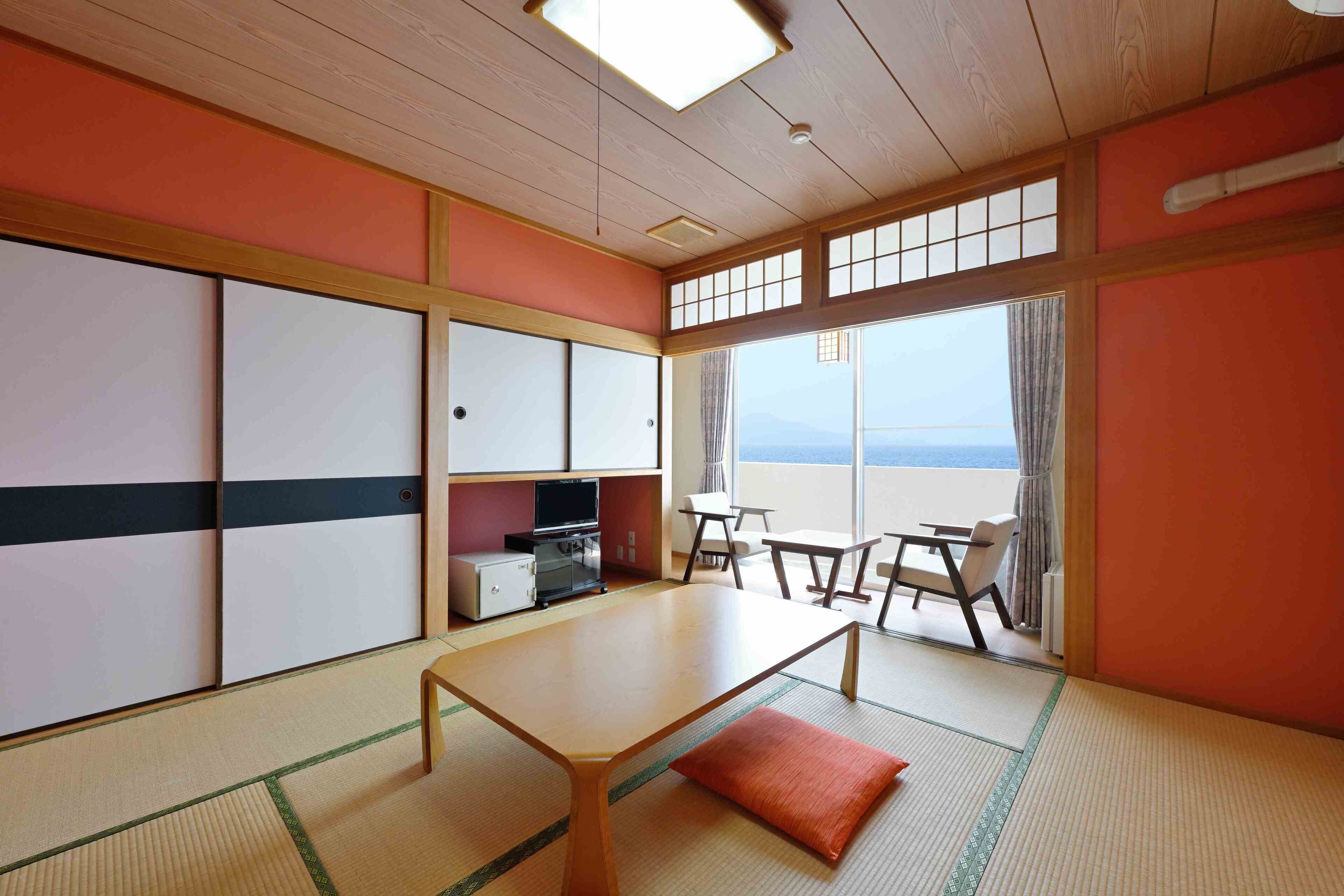 japanese style room for 4 guests | in-room safe, free wifi, bed sheets