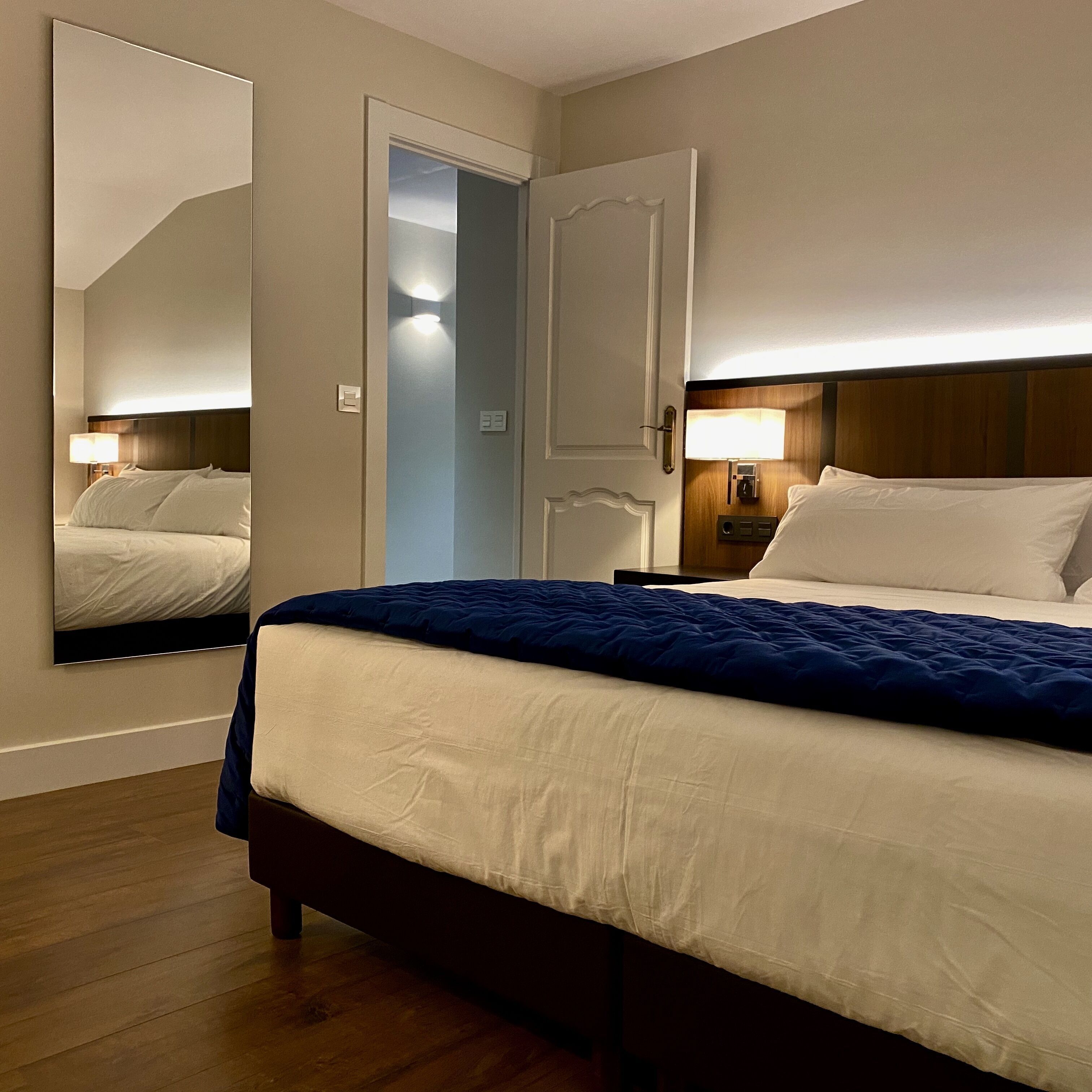 Frette Italian sheets, premium bedding, down duvets, memory-foam beds